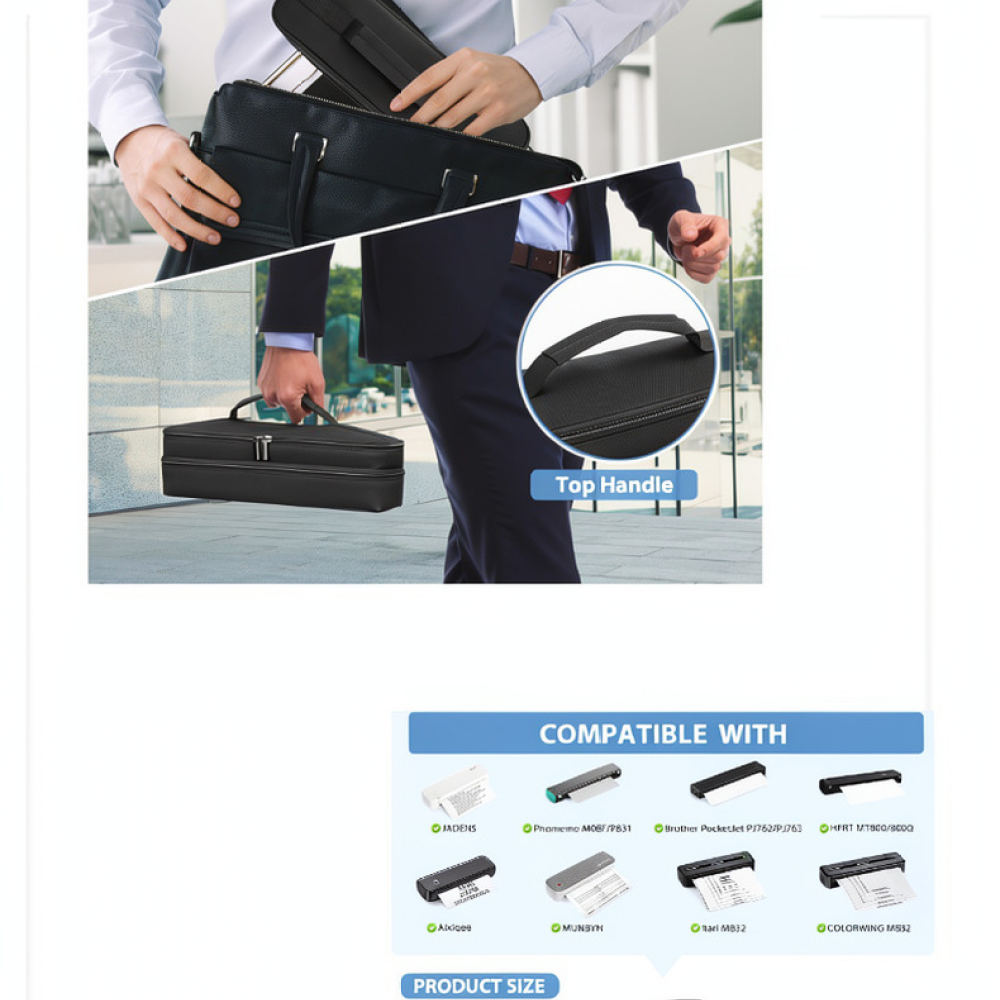 Compact Portable Printer Stora - Tech Accessories Travel Organizer Pouch ulasan dan harga